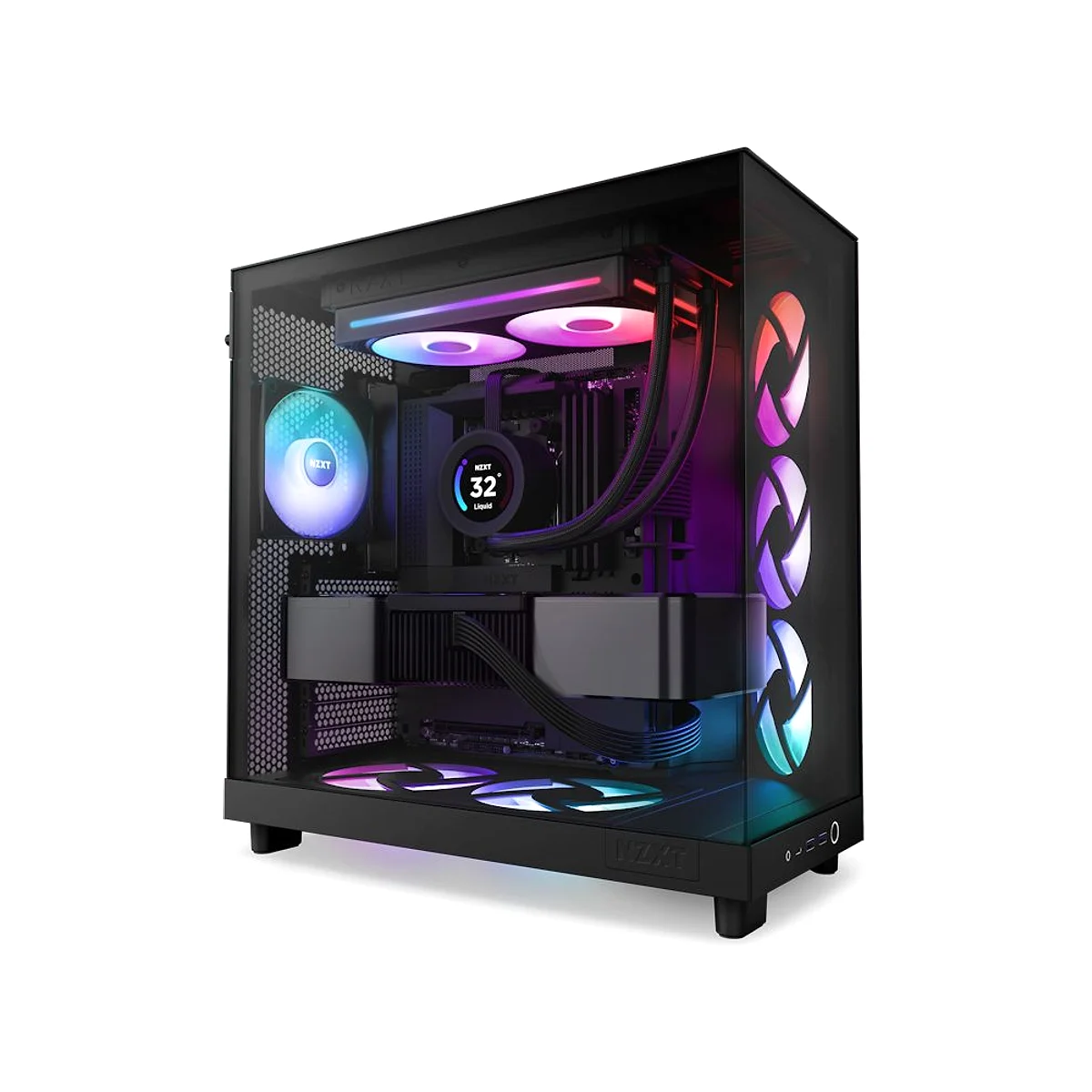 NZXT F240 RGB Core 240mm Computer Case Fan - Black - RF-U24HF-B1 view 6
