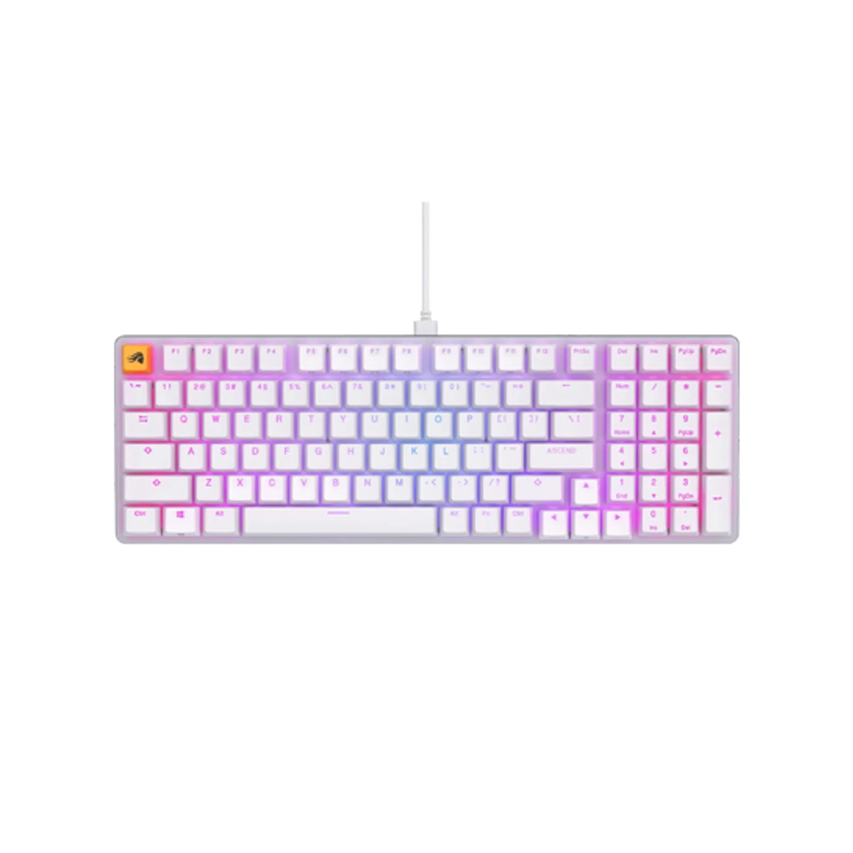 Glorious GMMK 2 96% Fox Switches Mechanical Keyboard - White | GLO-GMMK2-96-FOX-W