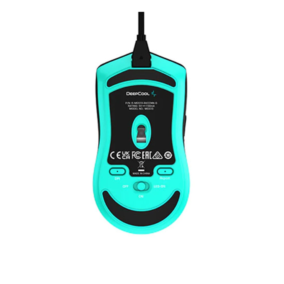 DEEPCOOL MG510 Wireless Gaming Mouse (PAW3370 Sensor, 19000 DPI, 6 Programmable Buttons) - R-MG510-BKCCNN-G view 3