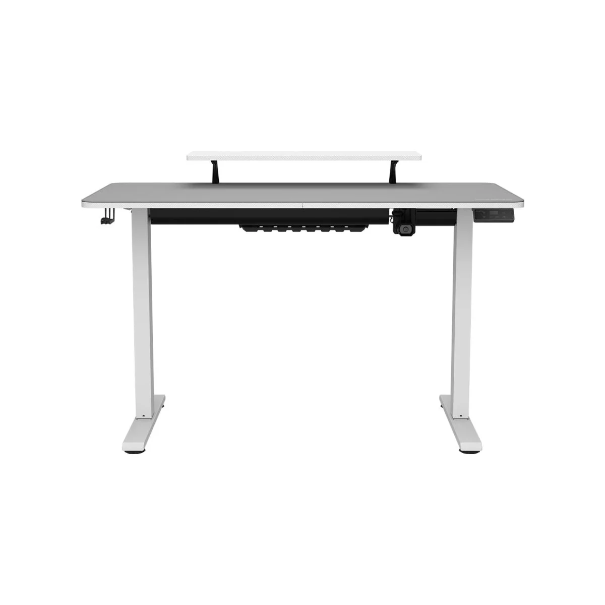 CORSAIR E-STAR 120 Adjustable Height Gaming Desk - White (Full Desk Mouse Pad, Removable Monitor Stand, Cable Tray) - 3MSTA1WW-0001 view 3