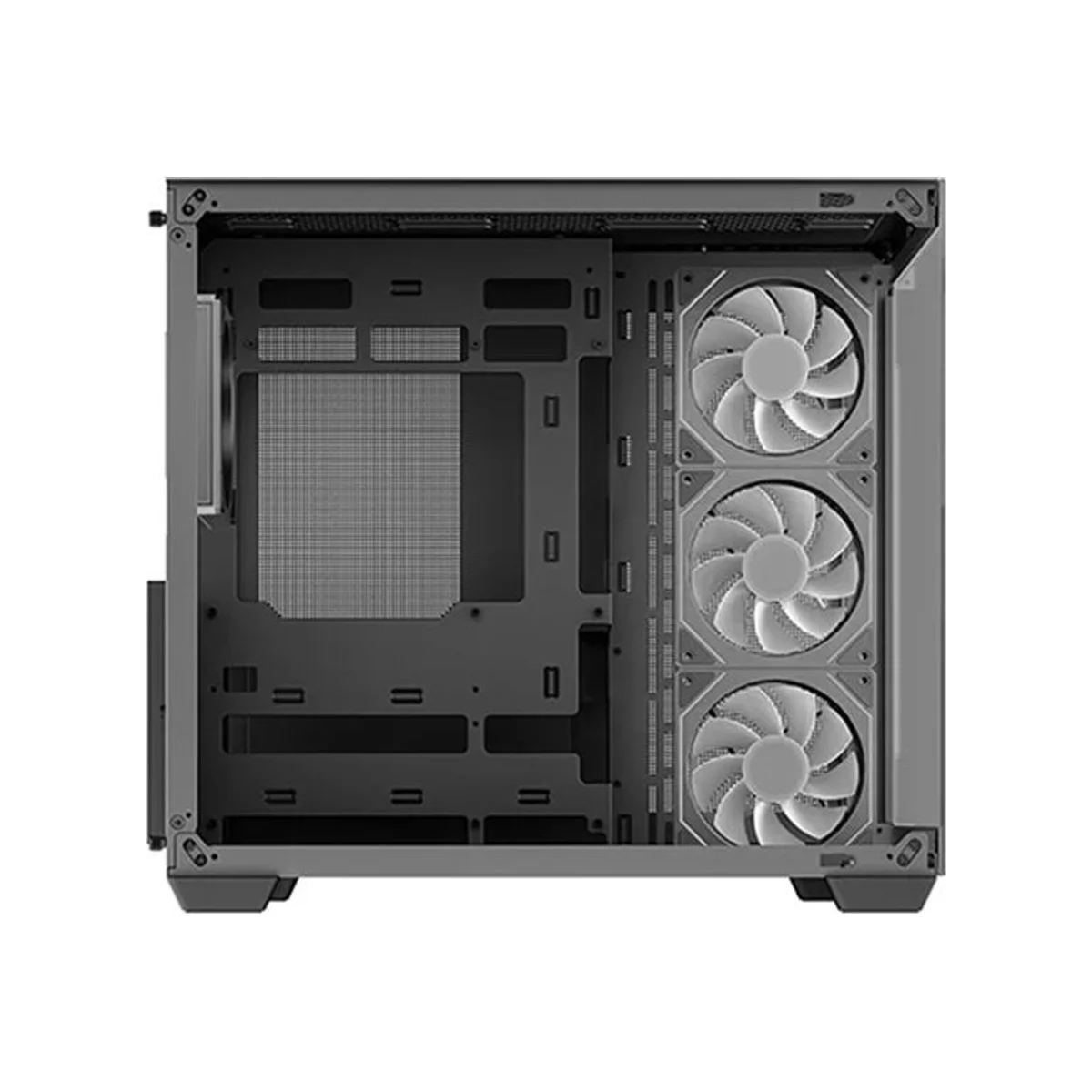DeepCool CG530 4F Tempered Glass Mid-Tower Gaming Case - Black - R-CG530-BKADA4-G-1 view 3