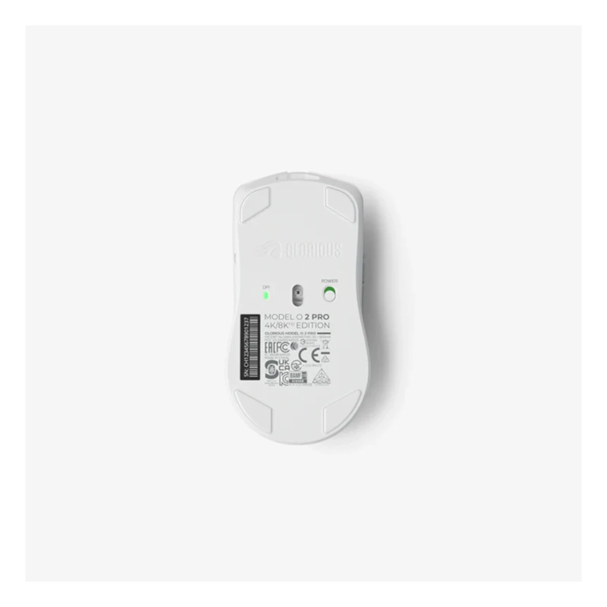GLORIOUS Model O 2 PRO Wireless Gaming Mouse - White (4K/8KHz, Ultralight 59g, BAMF 2.0) - GLO-MS-S2PRO-WL-WHT view 4