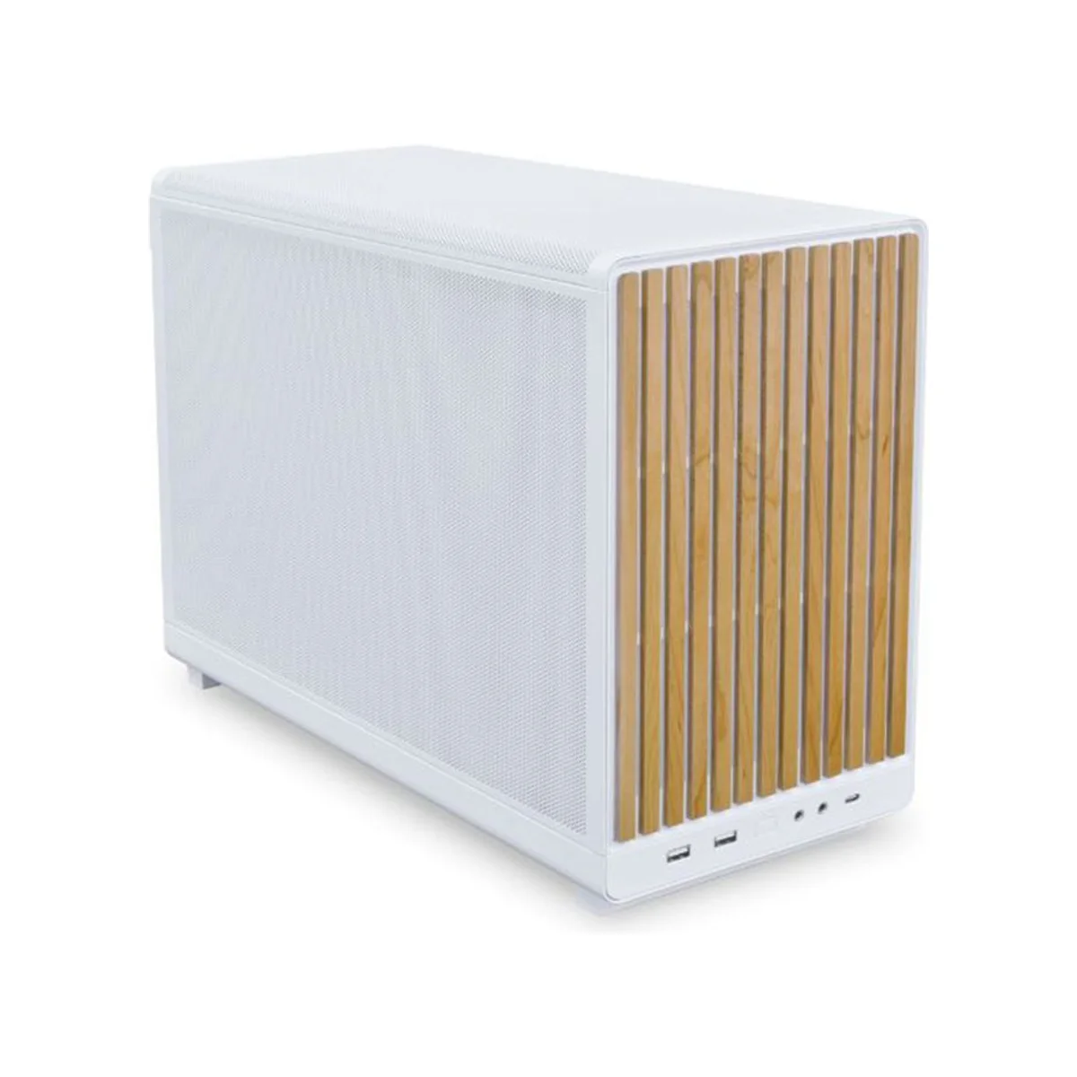 Lian Li A3 Edition Wood Edition Micro-ATX Mini-Tower Gaming Case - White - G99.A3W-WD.00 view 2