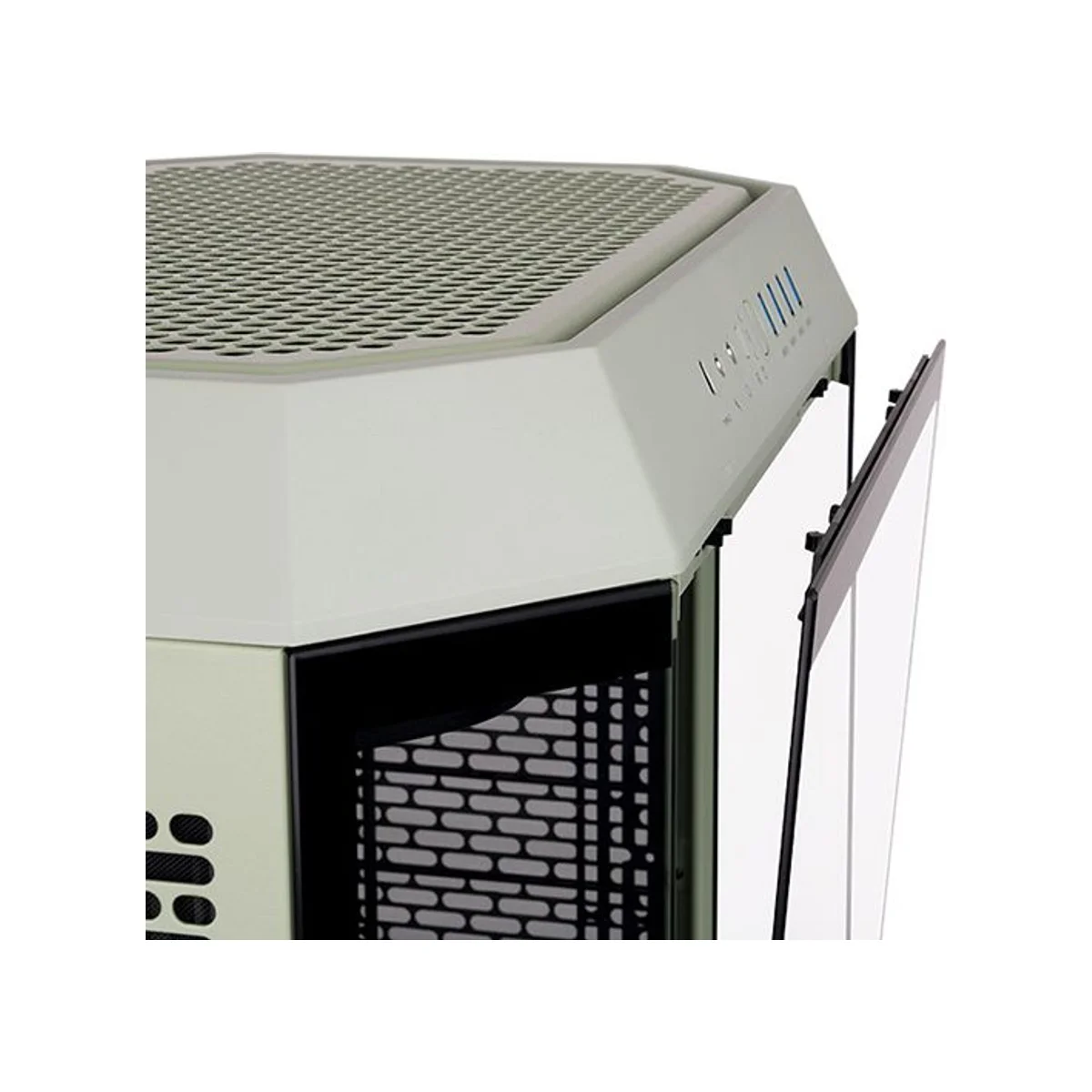 Thermaltake The Tower 600 Tempered Glass Mid-Tower Gaming Case - Green - CA-1Z1-00MEWN-00 view 3