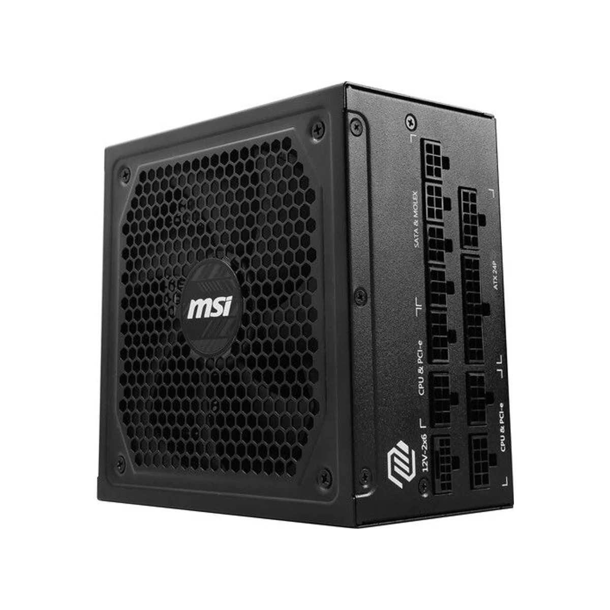 MSI MAG A1250GL 1250W ATX 80+ Gold Modular Power Supply - Black - 306-7ZP9A18-CE0 view 4