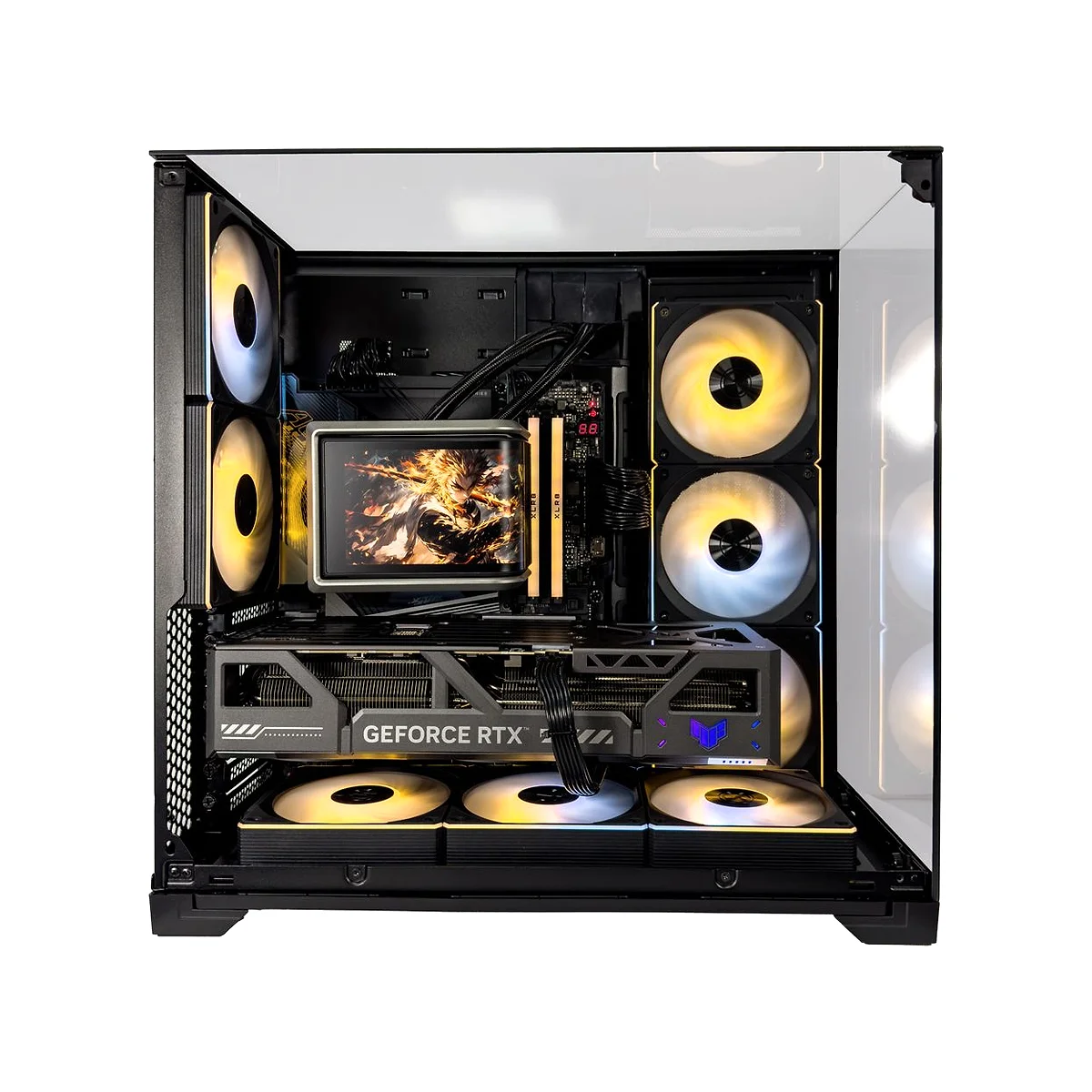 Gaming PC Blazing (Ryzen 9 9950X3D, 32 GB DDR5 RAM, RTX 5080 16GB GPU) view 3