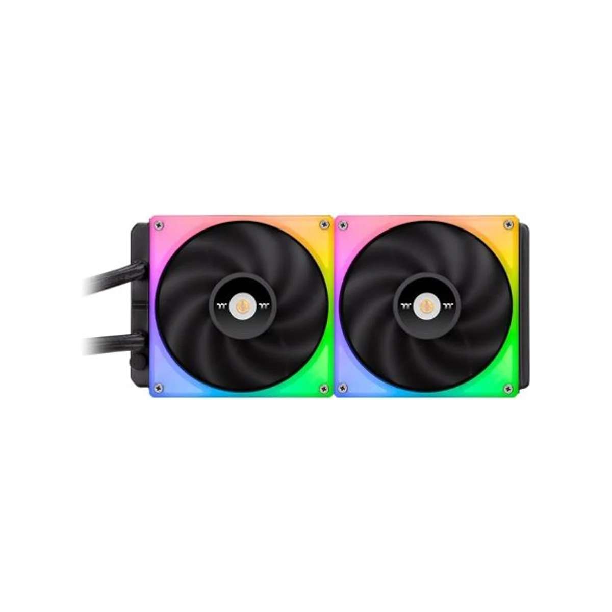 Thermaltake TOUGHLIQUID Ultra 280 RGB AIO CPU Liquid Cooler (140mm Fans, 2.1" LCD Display, Copper Base) - CL-W371-PL14SW-A view 2