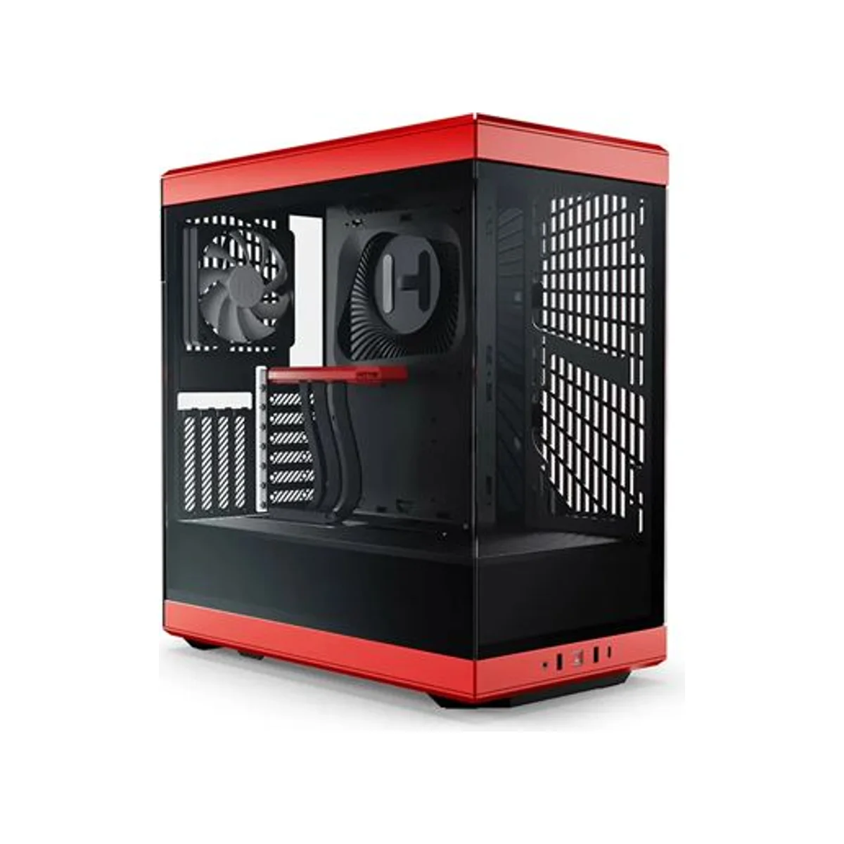 HYTE Y40 Mid-Tower S-Tier Aesthetic Case - Black/Red - CS-HYTE-Y40-BR