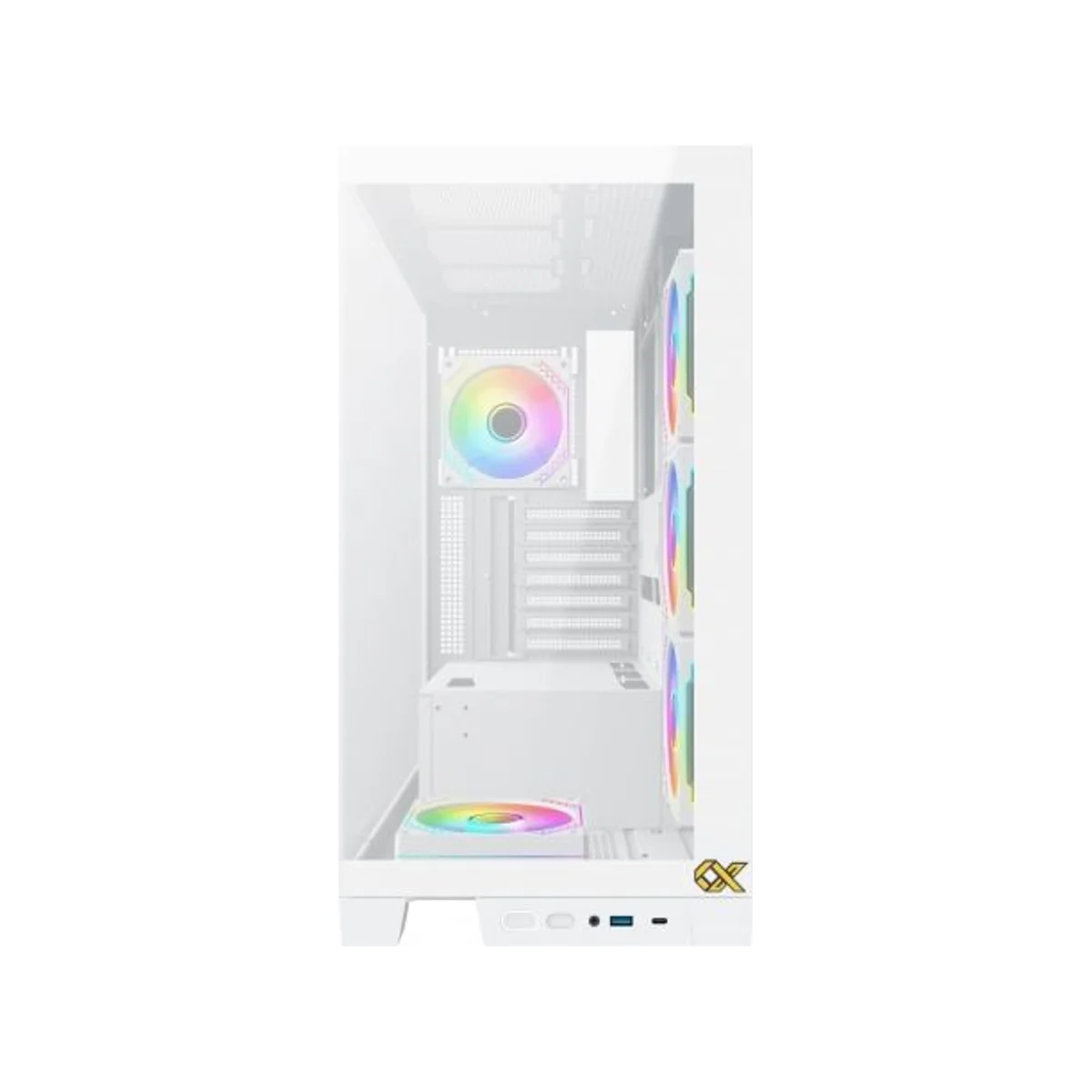 Xigmatek Endorphin Ultra Arctic Tempered Glass RGB Mid-Tower Gaming Case - White - EN41334 view 4