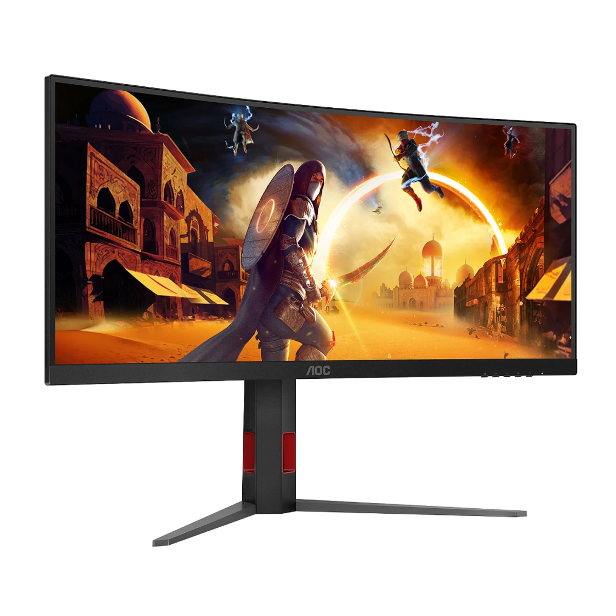 AOC Black 34" LED Gaming Monitor (CU34G4Z) - 0.3 ms, 240Hz, WQHD, 1500R Curved (CU34G4Z) view 2