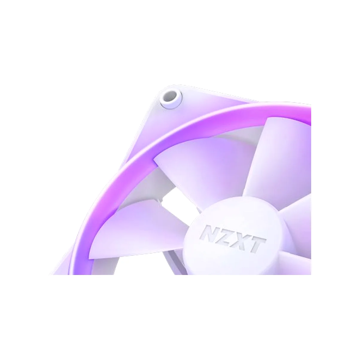 NZXT F120 RGB 120mm RGB White Triple Fan - RF-R12TF-W1 view 3
