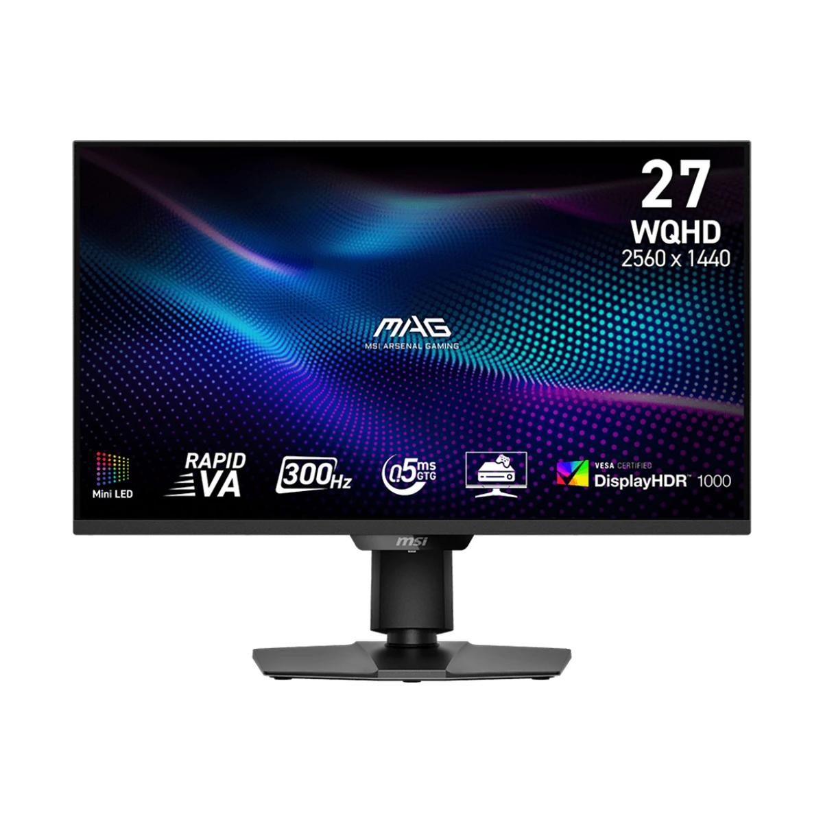 MSI MAG 274QPF X30MV Gaming Monitor Black 27" QHD 300Hz 0.5ms VA (Mini-LED, VESA DisplayHDR 1000) - 9S6-3CF09H-001