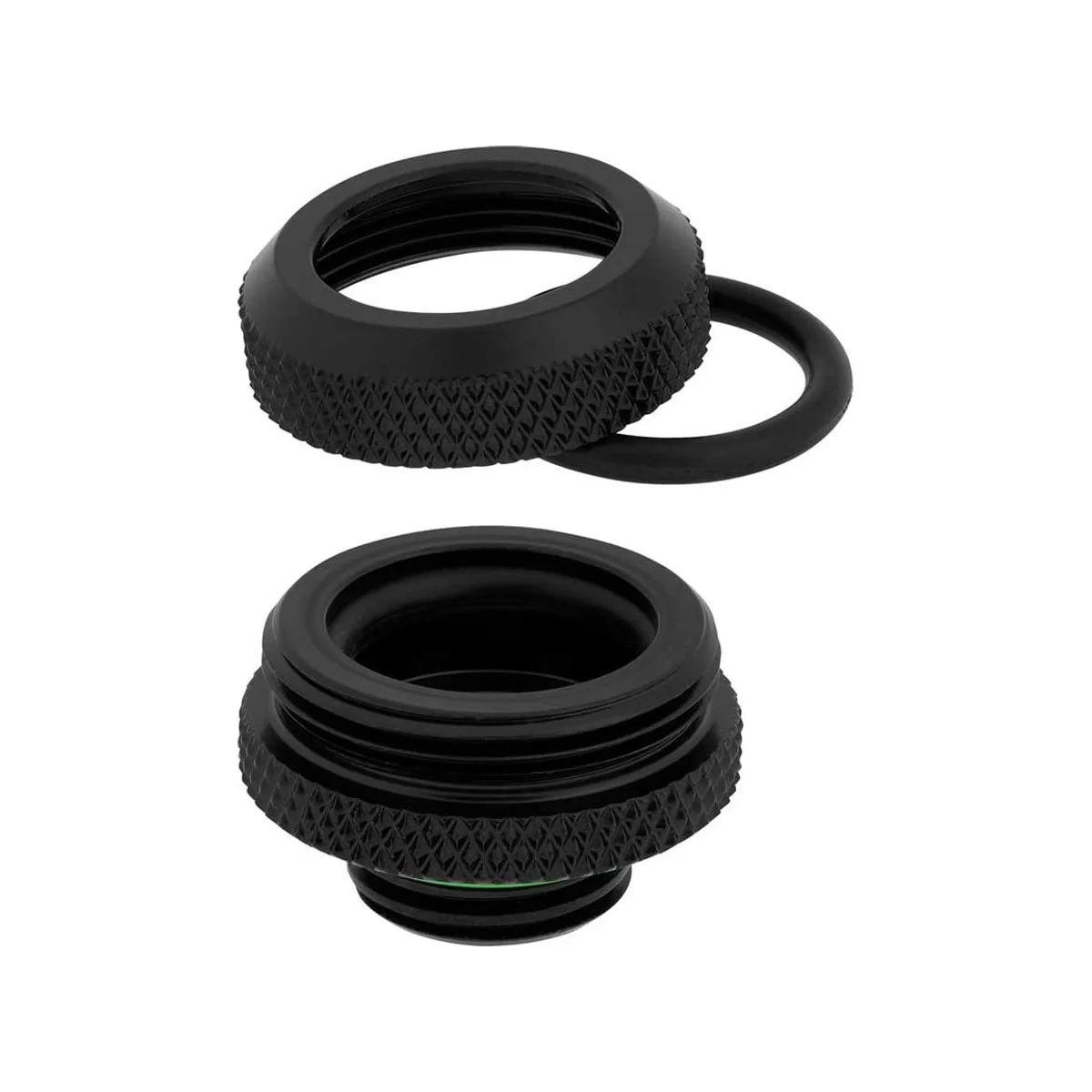 CORSAIR Hydro X Series XF Hardline 14mm OD Fitting Four Pack — Black - CX-9052008-WW view 3