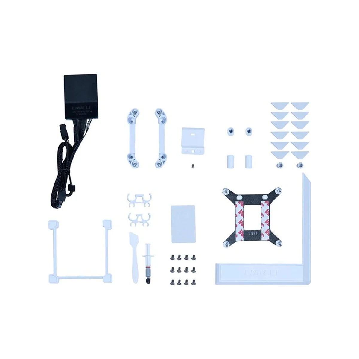 Lian Li HydroShift LCD 360TL AIO CPU Liquid Cooler - White (360mm Radiator, 2.88" IPS LCD, 2600 RPM Fans) - HSLCD36TW view 4