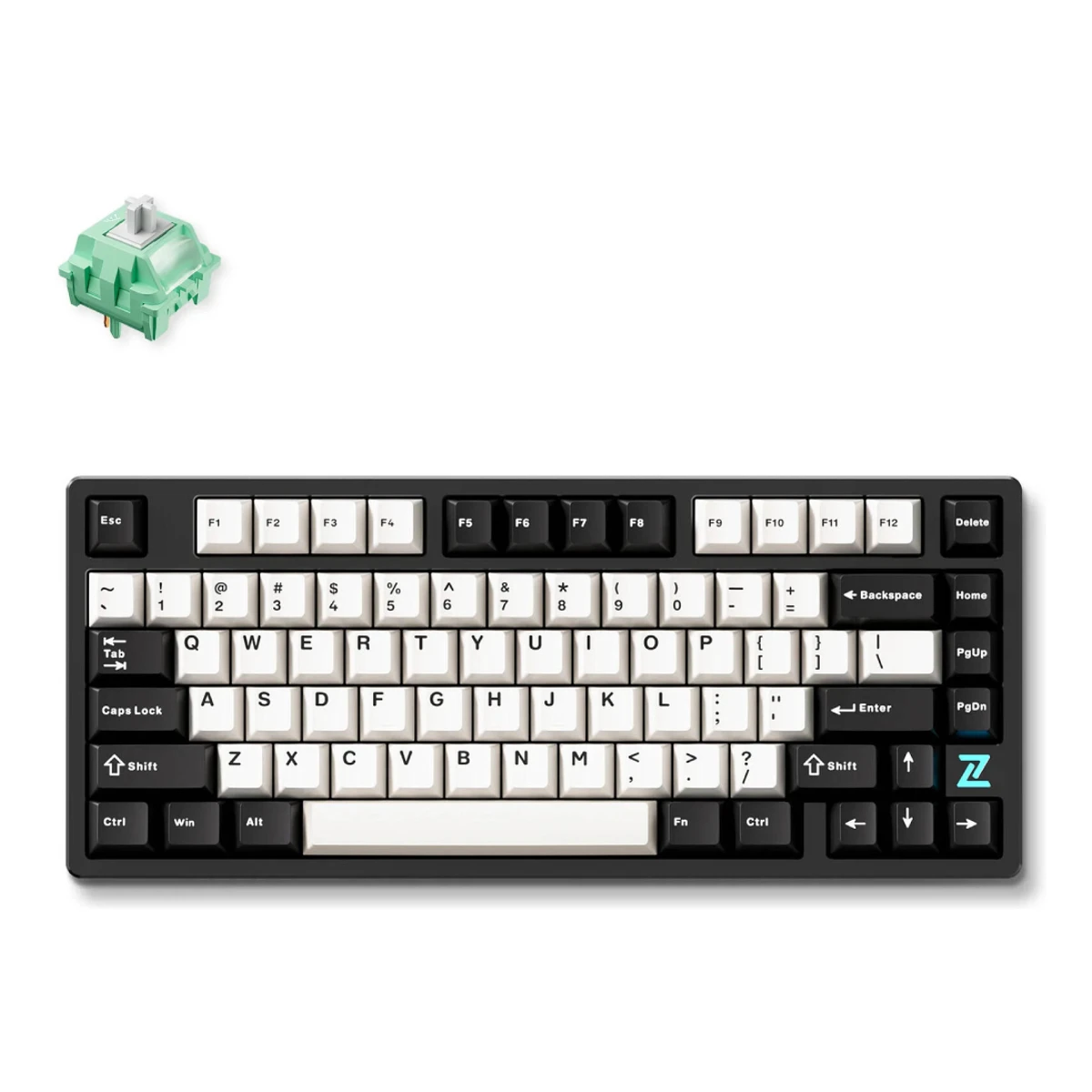 MCHOSE Z75S 75% Tofu Switch Tri-Mode Mechanical Gaming Keyboard - Black / White | MC-Z75S-3 view 2