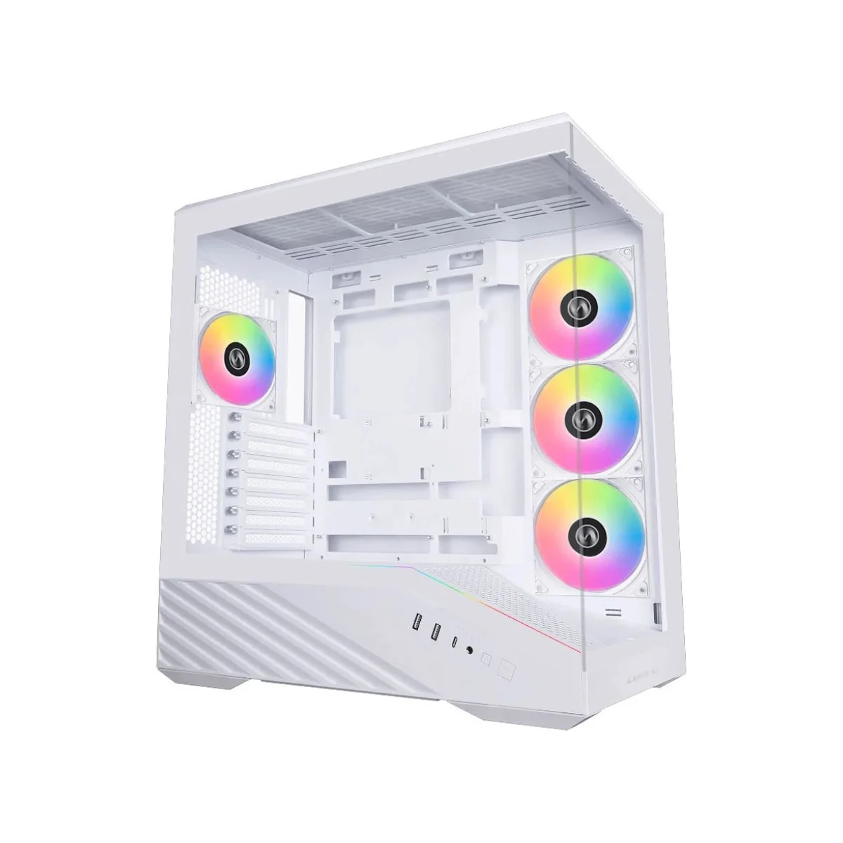 Lian Li Vector V100 Dual-chamber ATX Gaming Case - White - G99.V100RW.00
