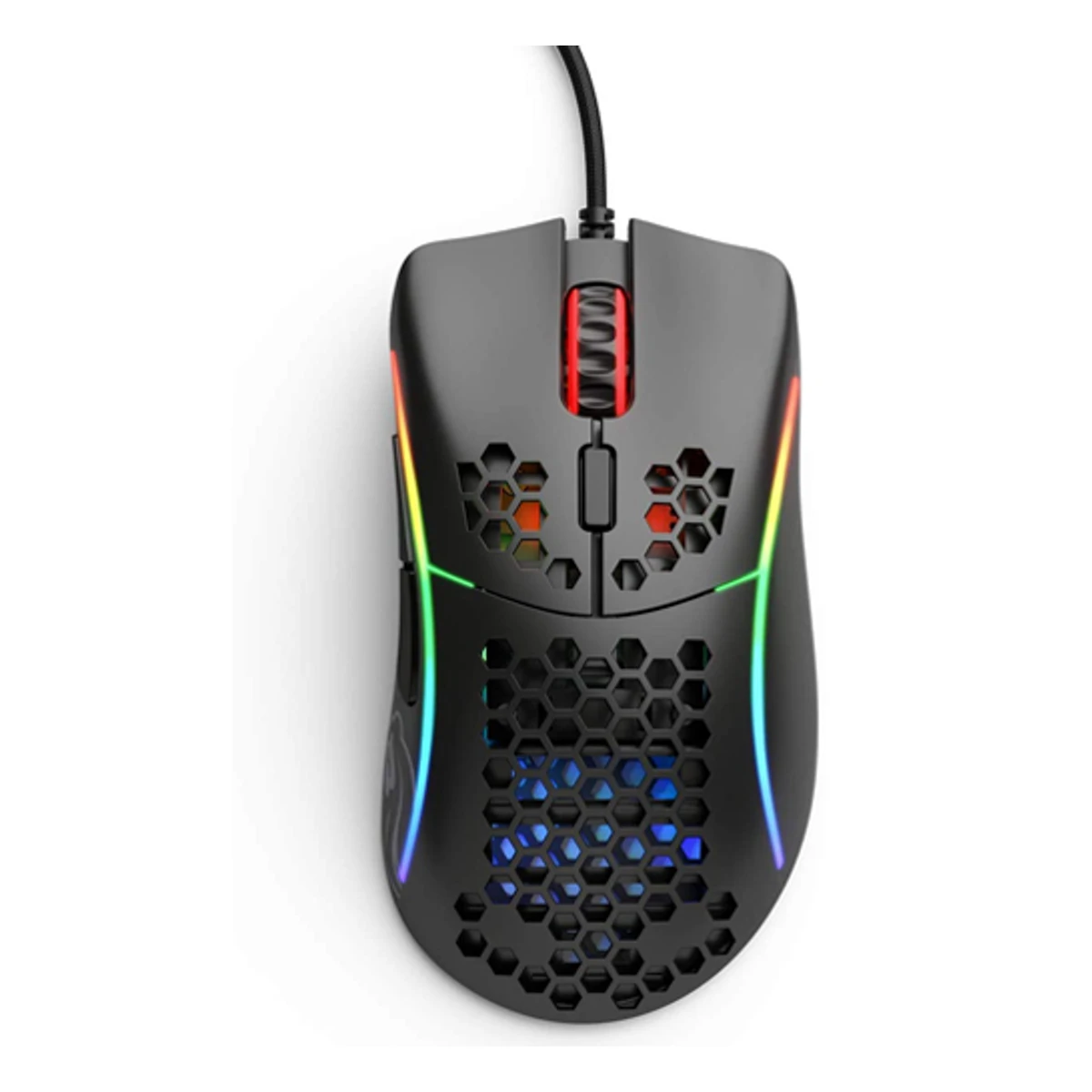 Glorious Model D Minus Gaming Mouse - Matte Black (Matte Black, 61g, 12000 DPI, 6 Buttons, Omron Switches) - GLO-MS-DM-MB