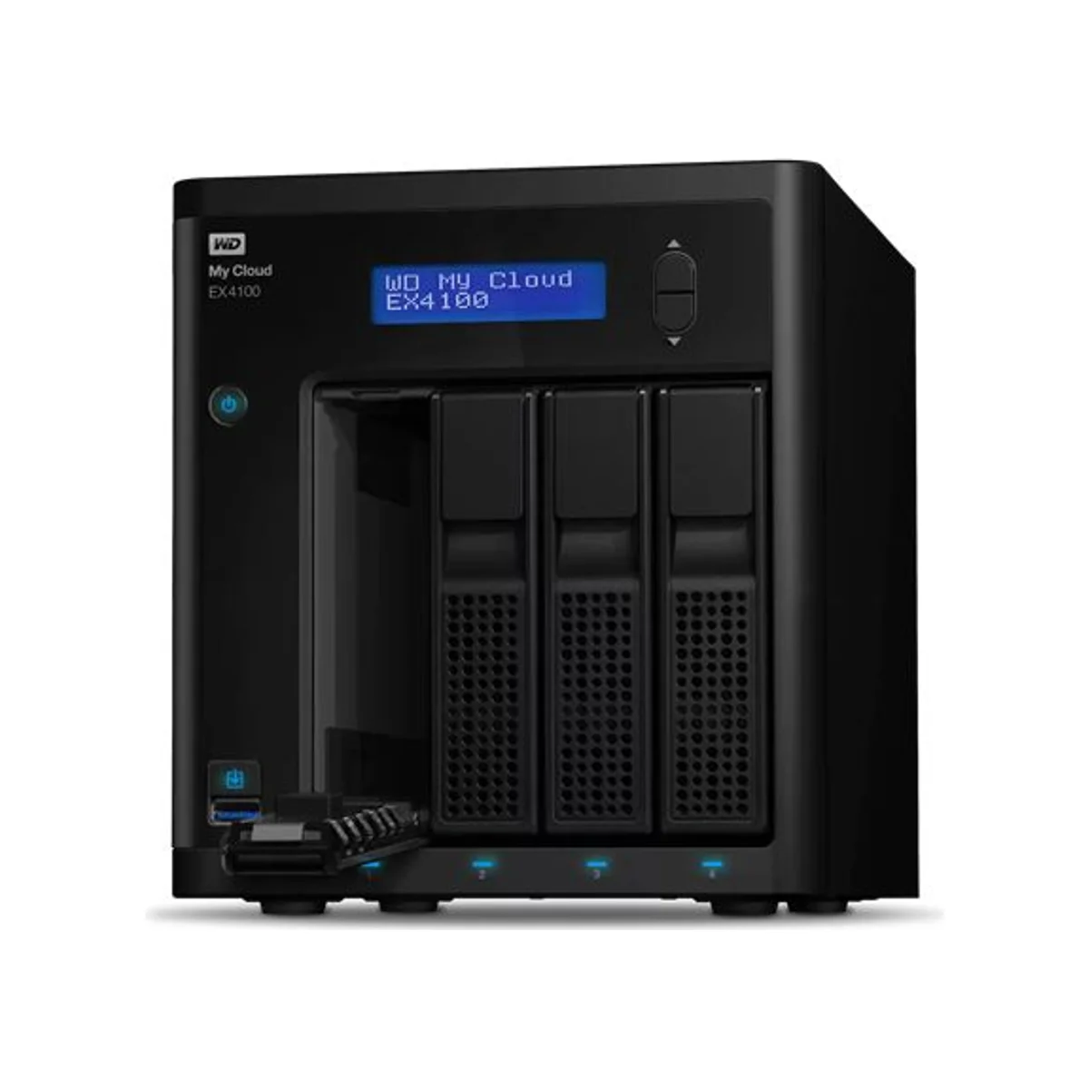 Western Digital My Cloud Expert Series EX4100 40TB NAS (4-Bay, 1.6GHz Dual-Core, 2GB RAM) - WDBWZE0400KBK-EESN view 3