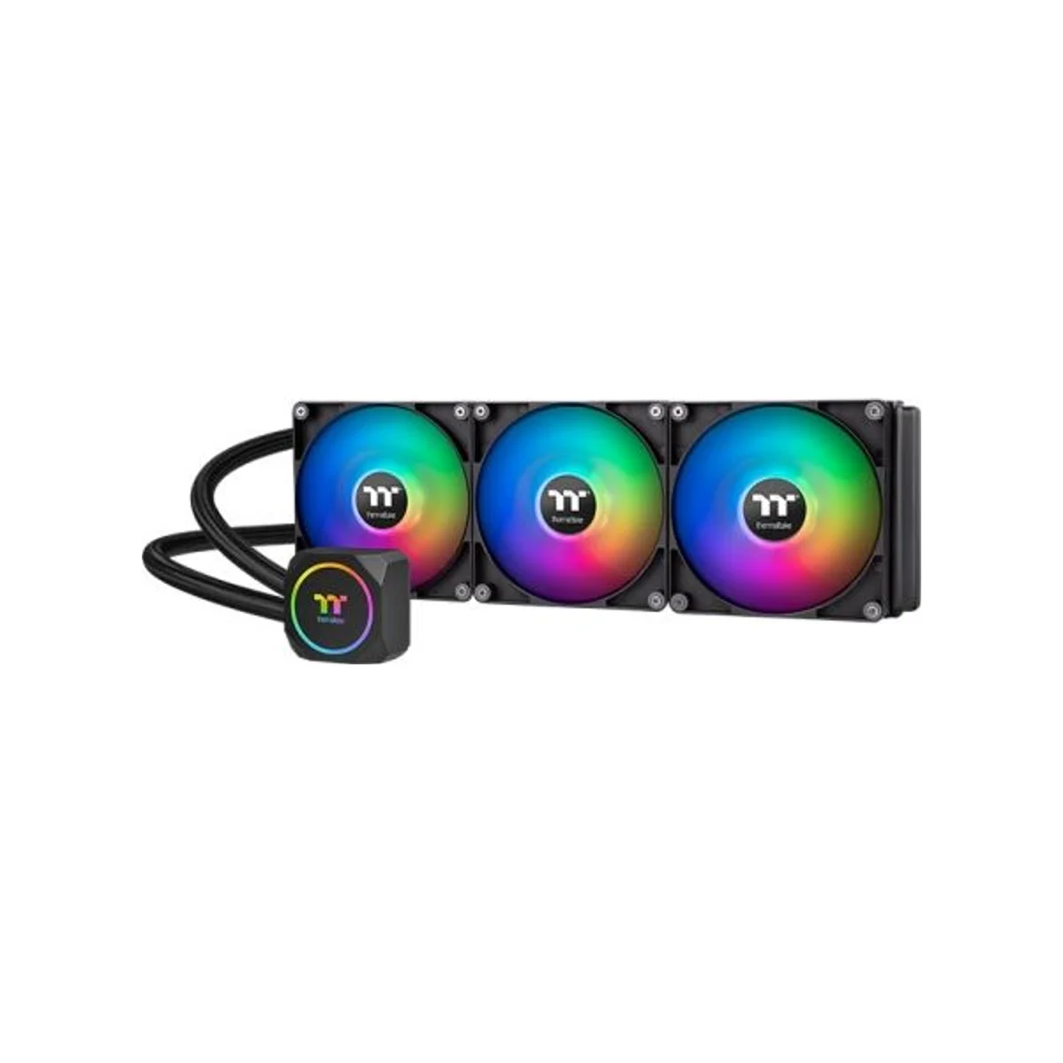 THERMALTAKE TH420 ARGB Sync AIO CPU Liquid Cooler (420mm, 3x 140mm ARGB Fans, Copper Base) - CL-W367-PL14SW-A