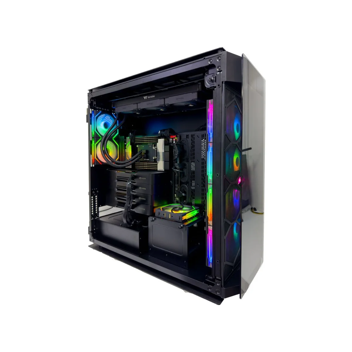 Titanic AI Workstation (Threadripper Pro 9995WX, 512GB DDR5 RAM, 4x RTX PRO 6000 96GB GPU) - Titanic_AI_Workstation view 3
