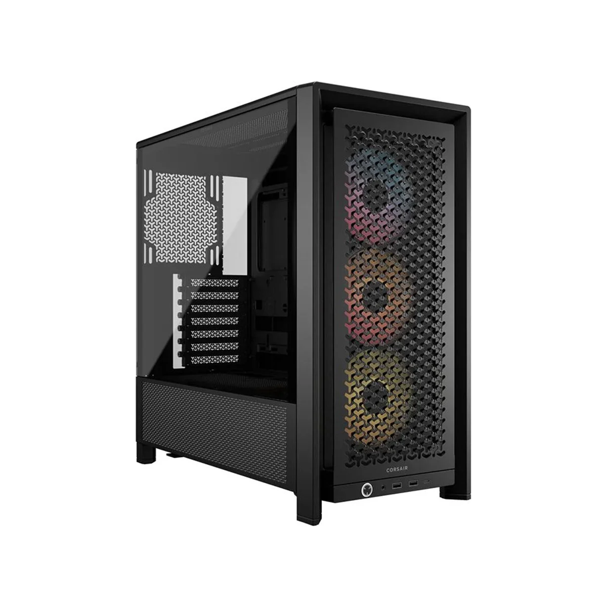 Corsair FRAME 4000D RS Modular Tempered Glass ARGB Mid-Tower Gaming Case - Black - CC-9011296-WW
