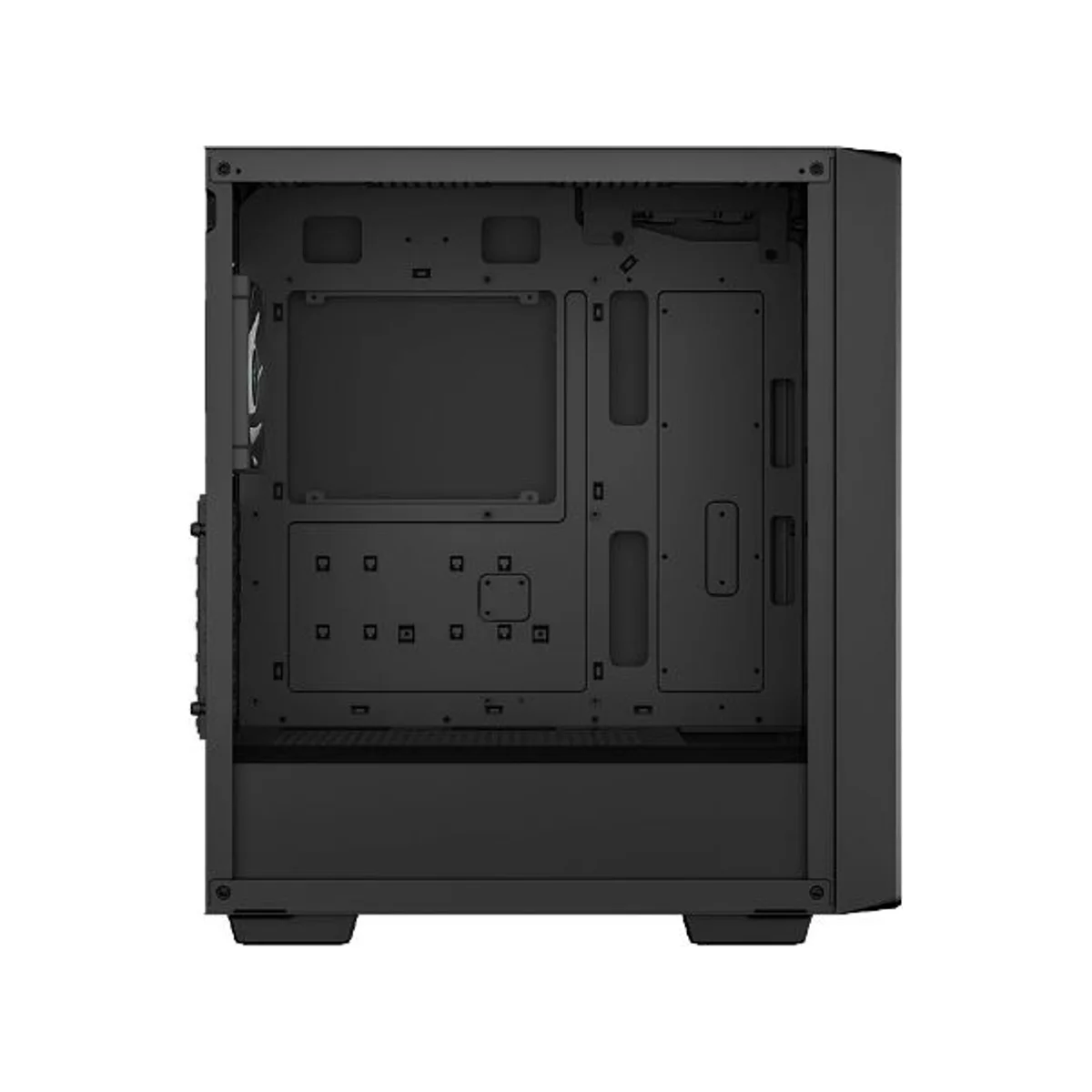 DeepCool CC560 ARGB V2 Mid-Tower Tempered Glass Gaming Case - Black - R-CC560-BKTAA4-G-2 view 3