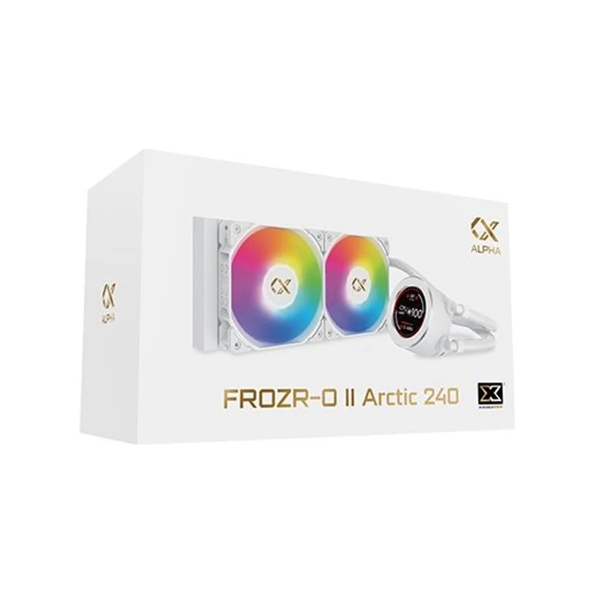 XIGMATEK Frozr-O II Arctic 240 ARGB CPU Liquid Cooler - White (240mm Radiator, ARGB Fans, LGA 1700/AM5 Support) - EN40436 view 7
