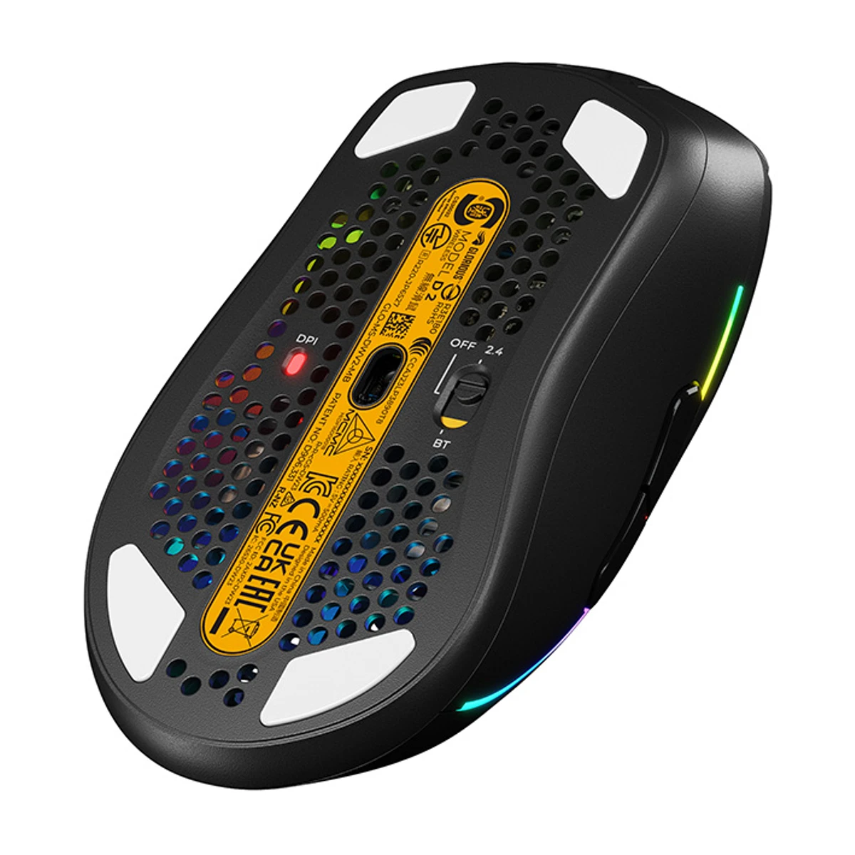 Glorious Model D 2 Wireless RGB Gaming Mouse - Black (26,000 DPI, 650 IPS, 6 Buttons) - GLO-MS-DWV2-MB view 7