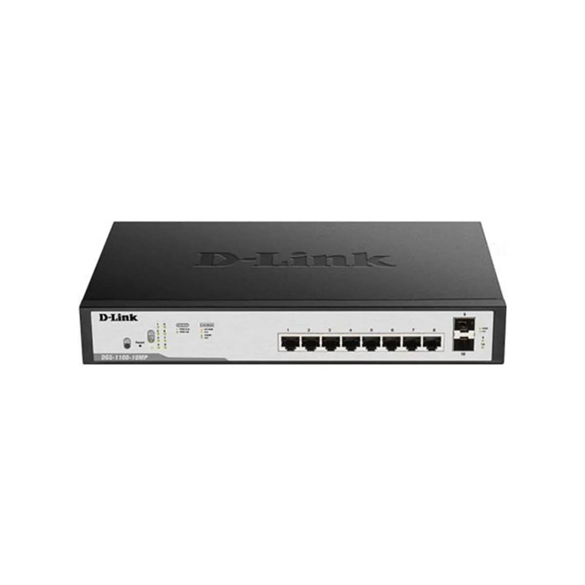 D-LINK 8 Port Gigabit PoE Managed Switch (DGS-F1100-10PS-E/B)