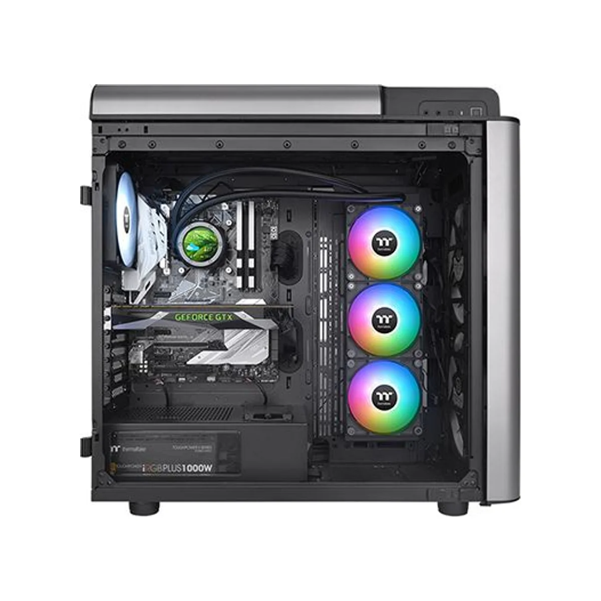 Thermaltake TH360 V2 Ultra ARGB Sync All-In-One Liquid Cooler - Black (2.1” LCD, 360mm Radiator, ARGB Fans) - CL-W384-PL12SW-A view 5