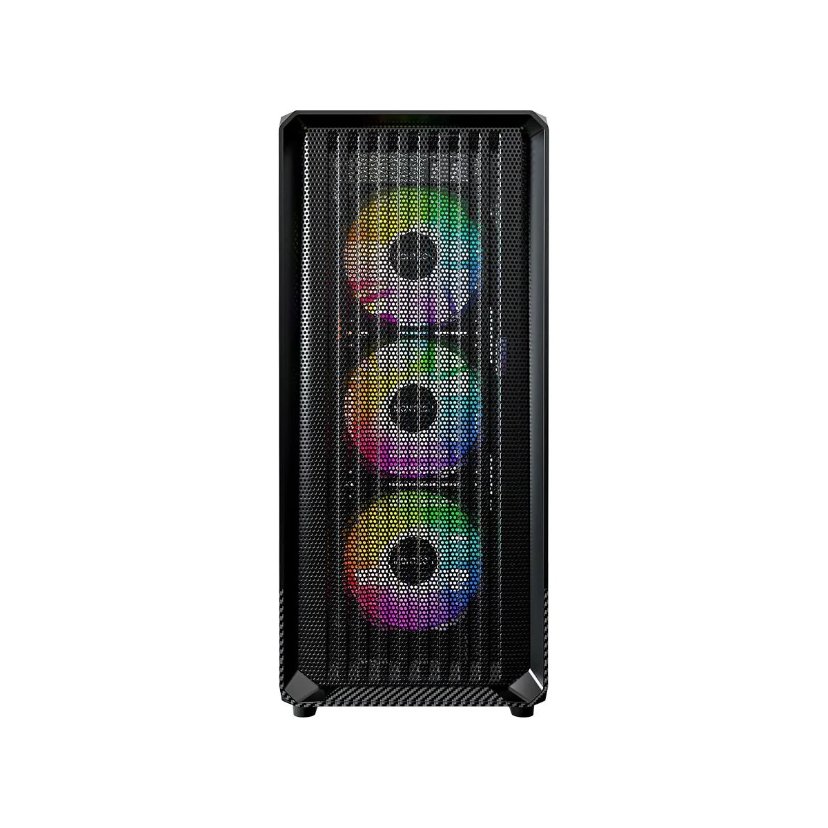 Montech X5 carbon fiber Print ATX Gaming Case - Black - X5-B view 3