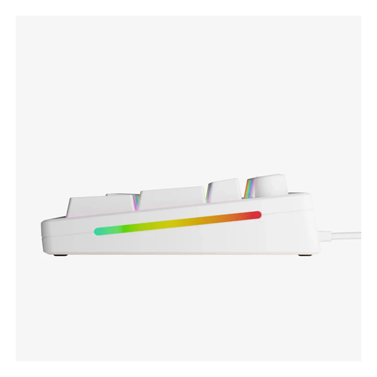 Glorious GMMK 3 100% Prebuilt Wired US Keyboard - White | GMMK3-100-FOX-W-W view 3