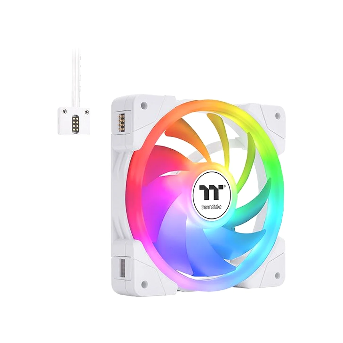 Thermaltake SWAFAN EX12 ARGB Sync PC Cooling Fan TT Premium Edition (3-Fan Pack) - White - CL-F169-PL12SW-A