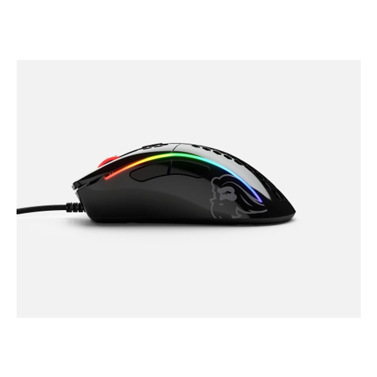 Glorious Model D Minus Gaming Mouse - Glossy Black (Pixart PMW-3360, Omron 20M, 6 Buttons, 62g) - GLO-MS-DM-GB view 4