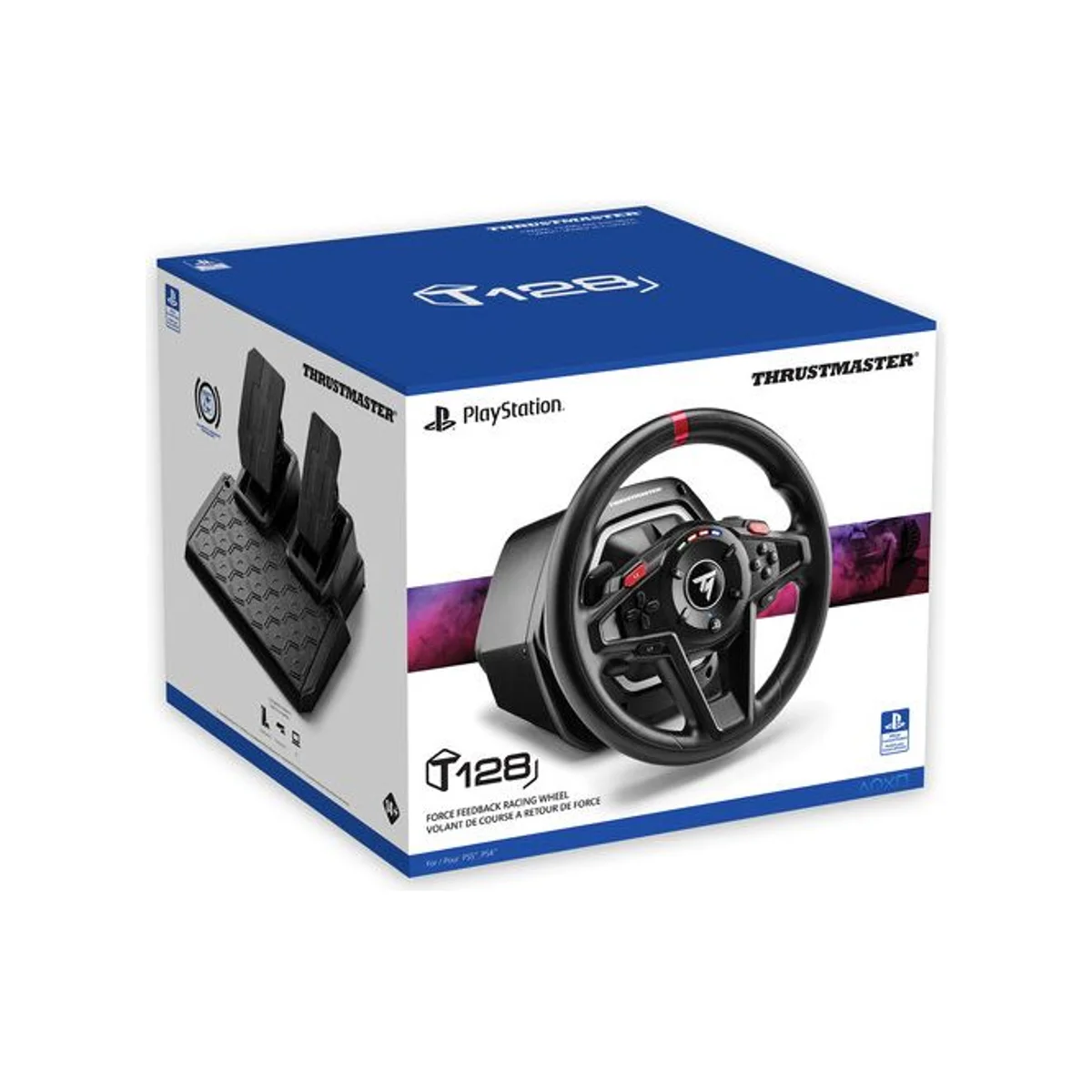 Thrustmaster T128 Racing Wheel and Pedal Set for PlayStation 4/5 & PC - TM-WHL-T128-PS view 3