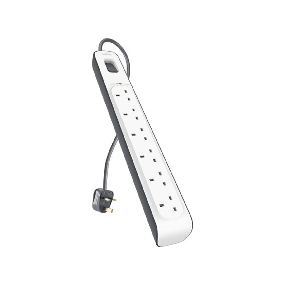 Belkin 6-Outlet Surge Protection Strip with 2M Power Cord (6 Outlets, 650 Joules) - BSV603AF2M view 2