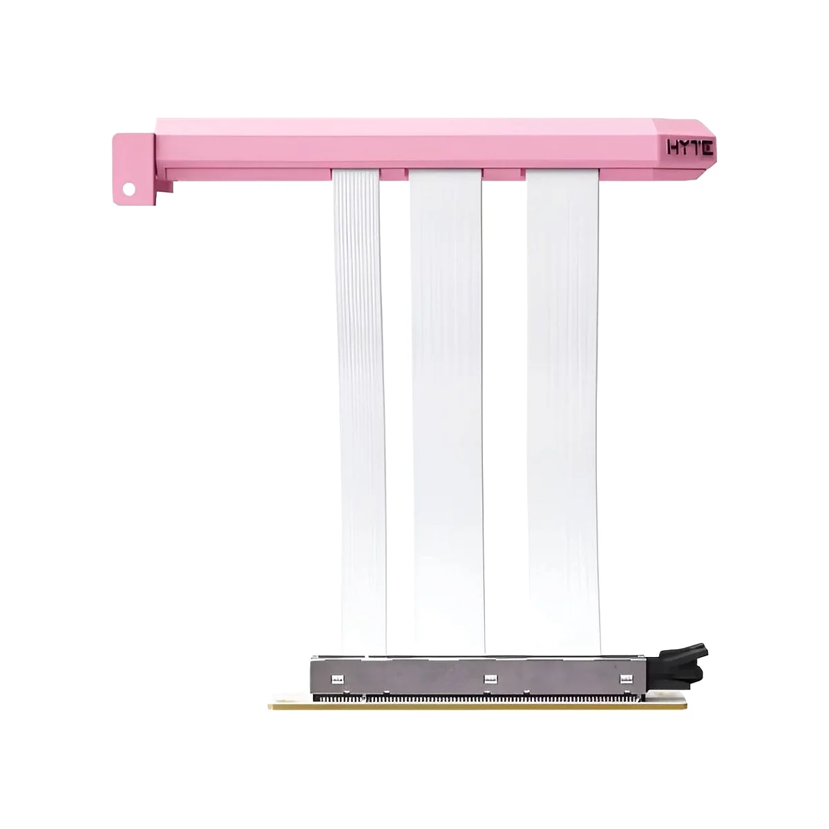 HYTE PCIe 5.0 Full x16 Bandwidth Maximum Stability Hyper Riser Cable - Strawberry Milk | ACC-HYTE-PCIE50-SM view 2