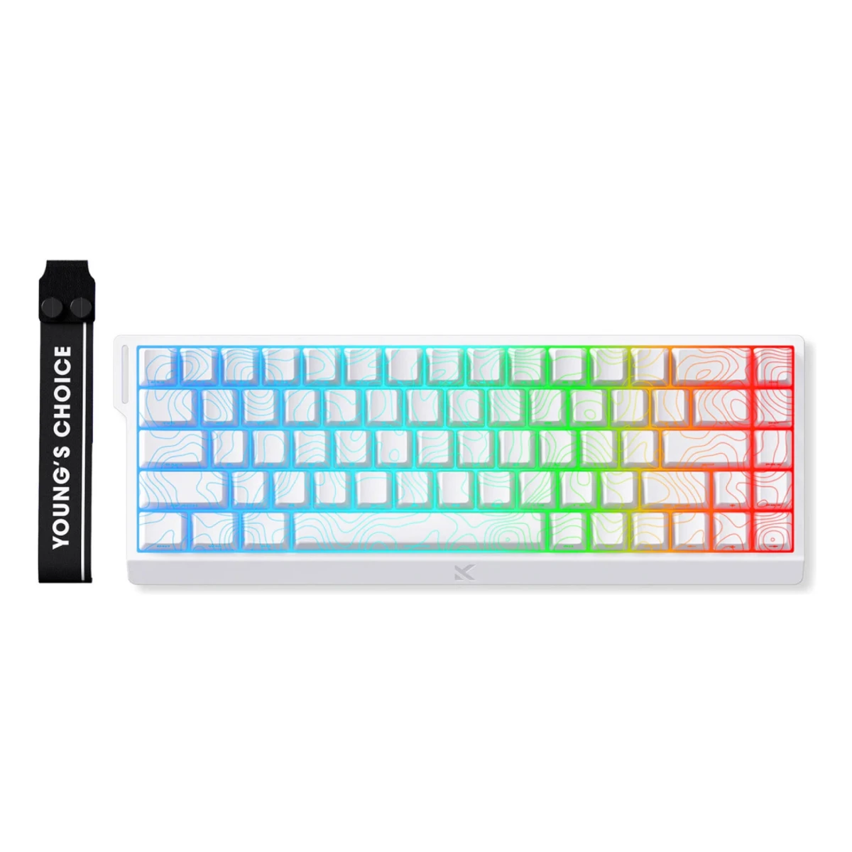 MCHOSE Ace68 E-sport Magnetic Switch 65% Wired Keyboard - White | MC-Ace68-16 view 2