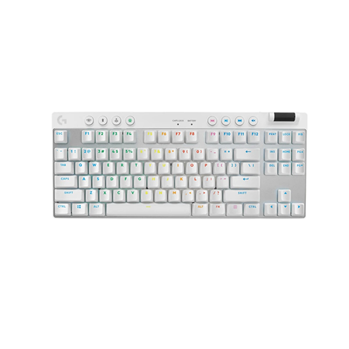 Logitech G PRO X TKL LIGHTSPEED Wireless RGB Gaming Keyboard - White | 920-012148
