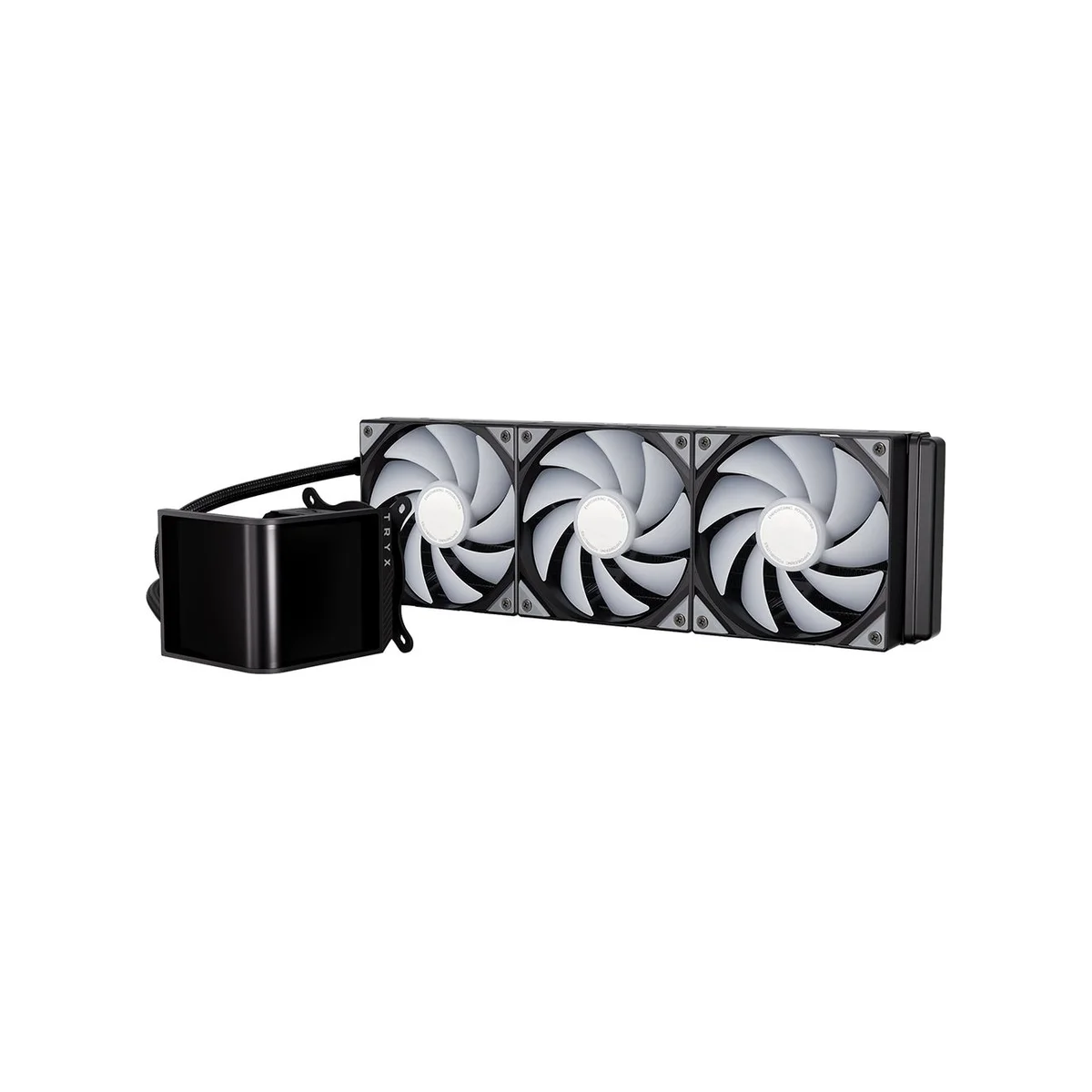 TRYX PANORAMA SE ARGB 360 Rotatable AMOLED Screen CPU Liquid Cooler - Black - L-P360L-AM3M-G0K view 2