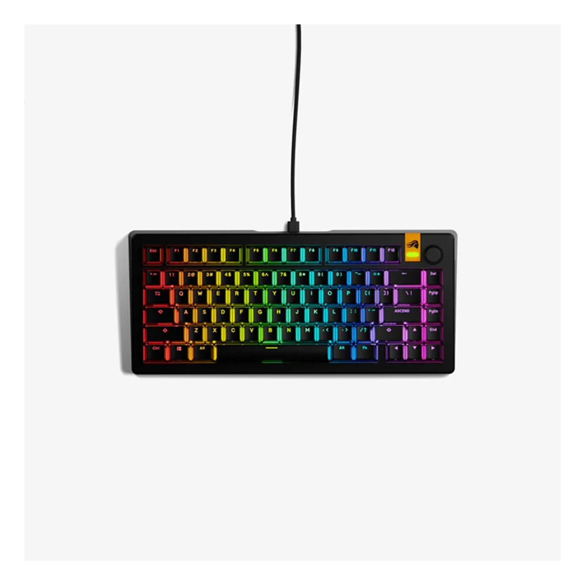 Glorious GMMK 3 HE 75% Prebuilt Wired US Keyboard - Black | GMMK3-75-HE-W-B