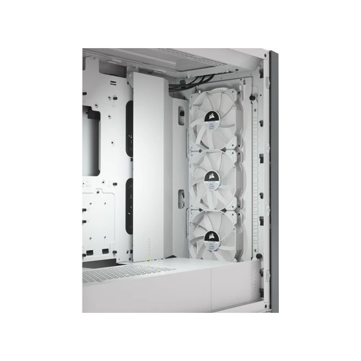 Corsair iCUE 5000X Tempered Glass RGB E-ATX Gaming Case - White - CC-9011213-WW view 4