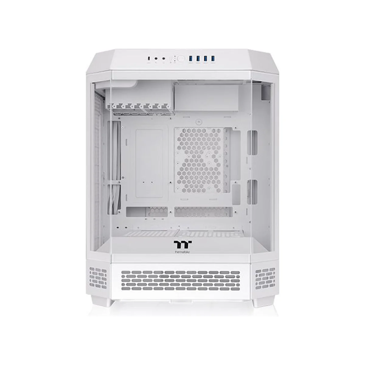 Thermaltake The Tower 600 Tempered Glass Mid-Tower Gaming Case - White - CA-1Z1-00M6WN-00 view 2