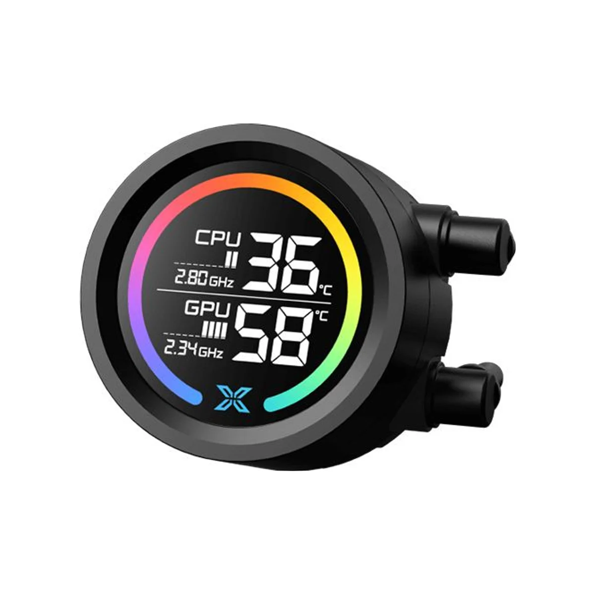 XIGMATEK LK 360 Digital LCD ARGB AIO PWM CPU Liquid Cooler - Black - EN45905 view 4