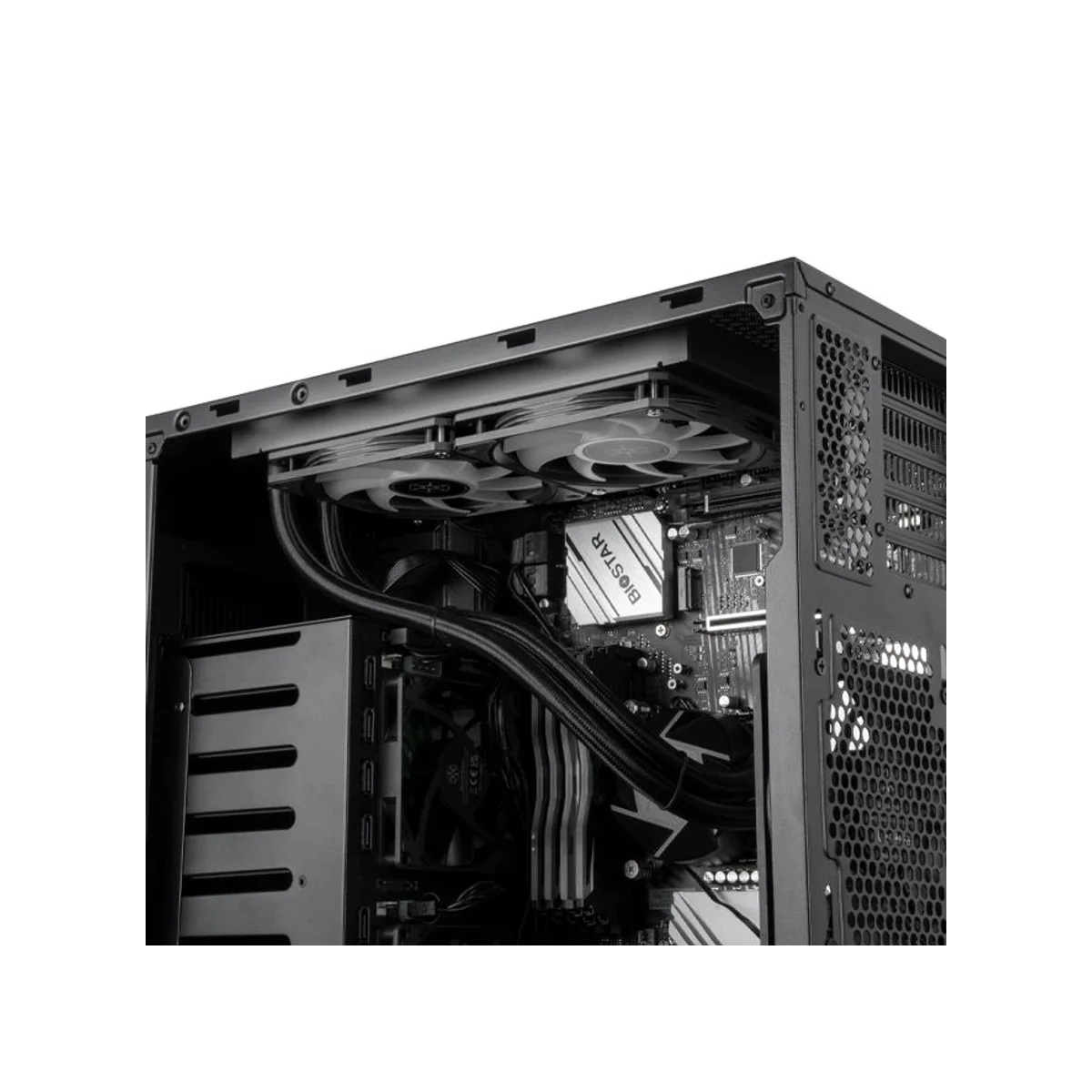 SilverStone CS382 High Performance Micro-ATX NAS Chassis Case - Black - CS382 view 5