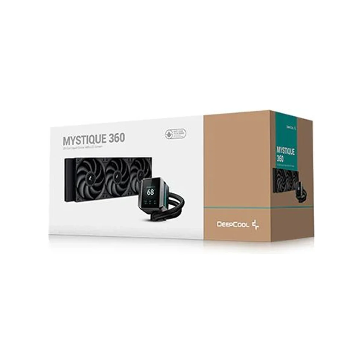 DEEPCOOL Mystique 360 RGB AIO Liquid CPU Cooler - Black (360mm Radiator, 2.8" LCD Display, Addressable RGB) - R-LX750-BKDSNMP-G-1 view 5