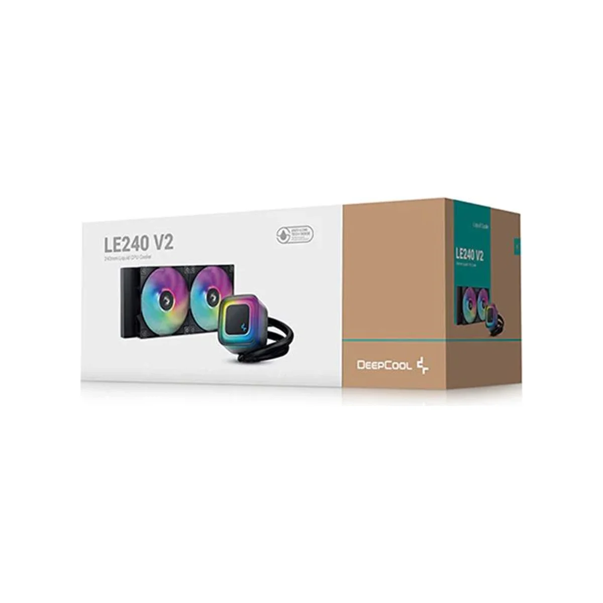 DeepCool LE240 V2 240mm ARGB AIO Liquid Cooler - Black - R-LE240-BKAMMC-G-2 view 6