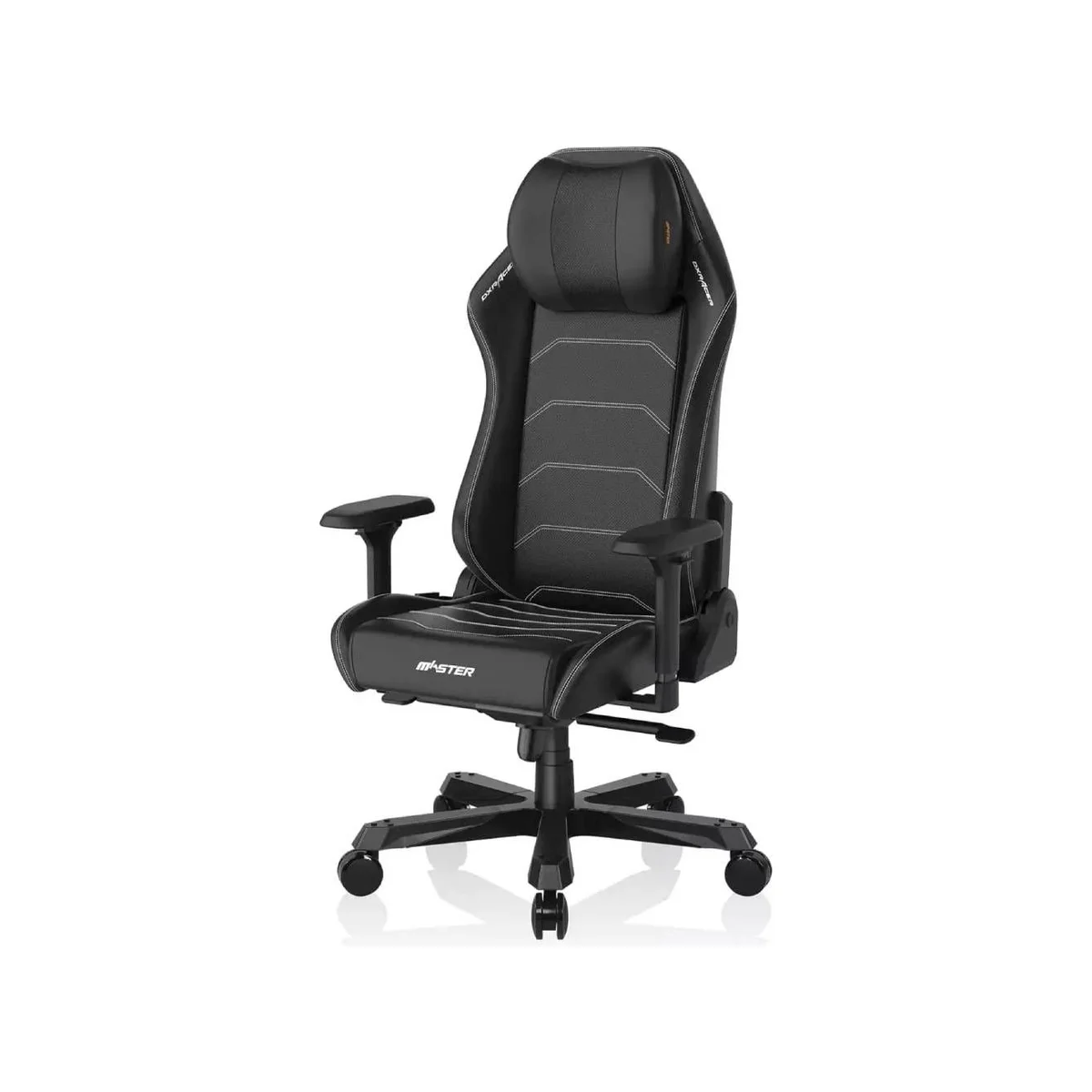 DXRACER Master Series Microfiber Leather Gaming Chair - Black (4D Armrests, 170 Degree Recline, Aluminum Base) - MAS-1238S-N-A3