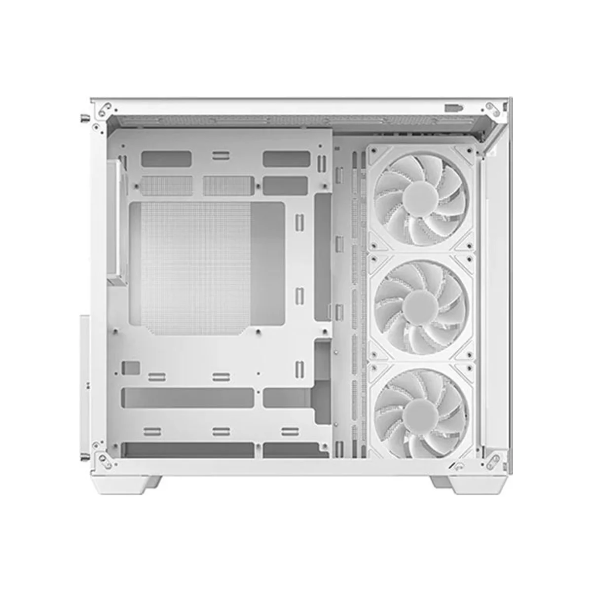 DeepCool CG530 4F Tempered Glass Mid-Tower Gaming Case - White - R-CG530-WHADA4-G-1 view 3