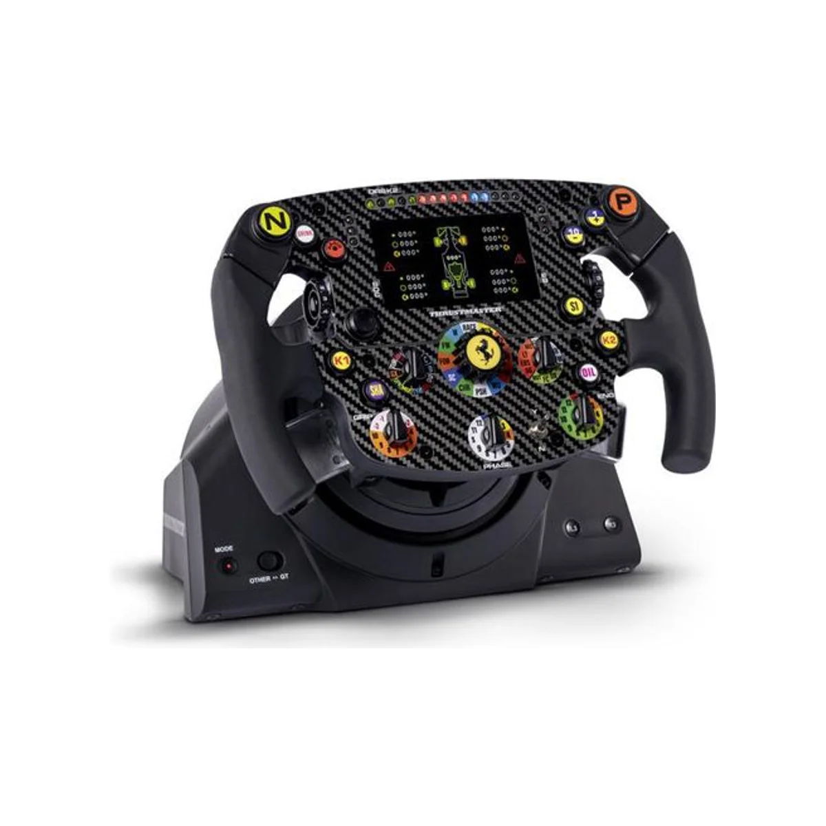 Thrustmaster Formula Ferrari SF1000 Edition Add-On Wheel - Black (3mm Carbon Fiber, 4.3" IPS Display, Aluminum Paddles) - TM-WHL-ADDON-FRRI-SF1000 view 4